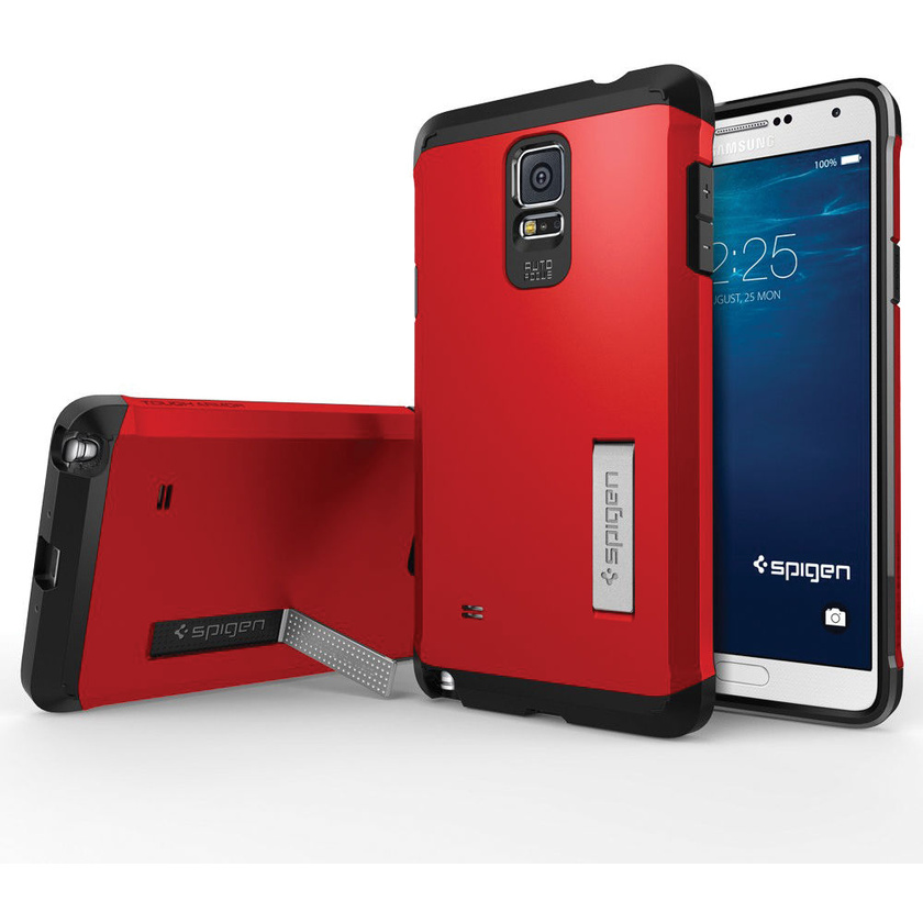 Spigen Tough Armor Case for Samsung Galaxy Note 4 (Electric Red)
