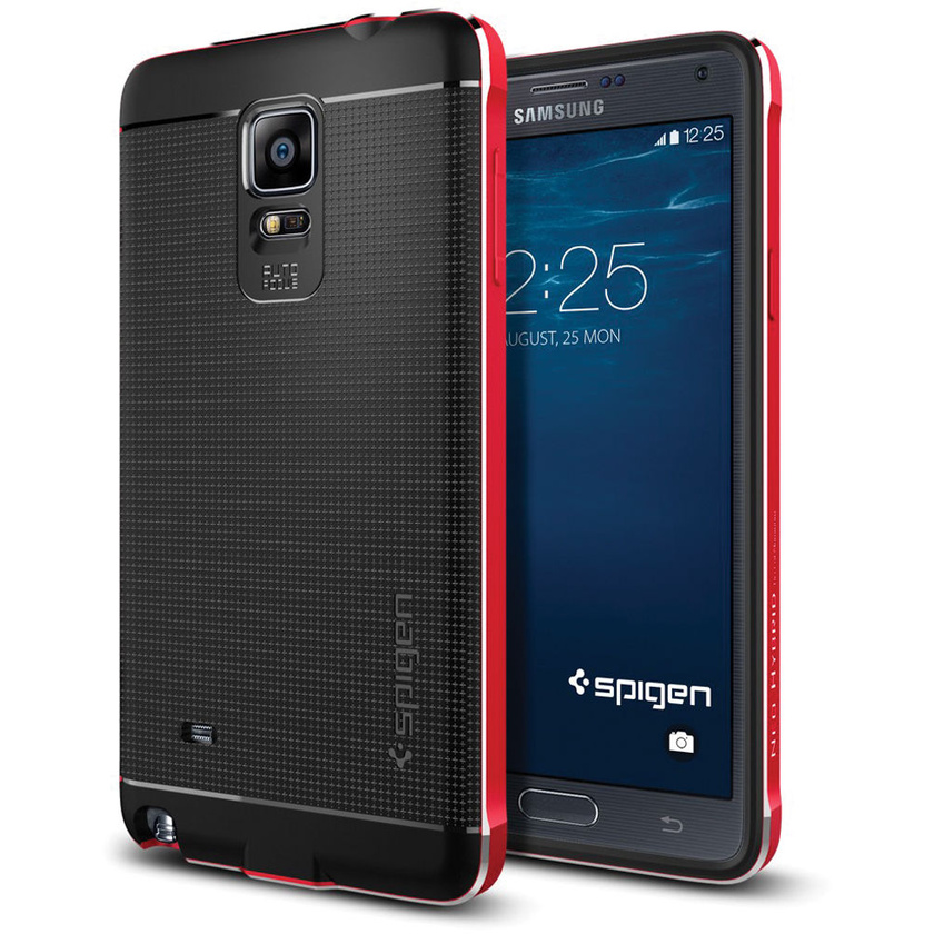 Spigen Neo Hybrid Metal Case for Samsung Galaxy Note 4 (Metal Red)