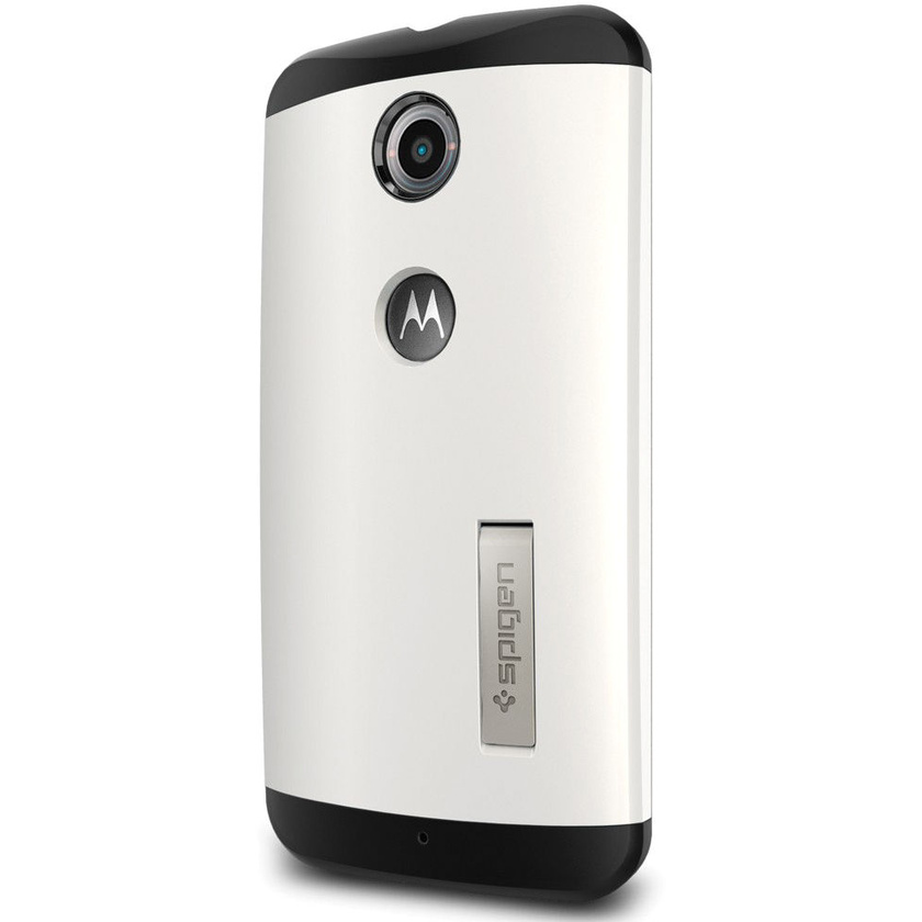 Spigen Motorola Google Nexus 6 Case Slim Armor (Shimmery White, Retail Packaging)