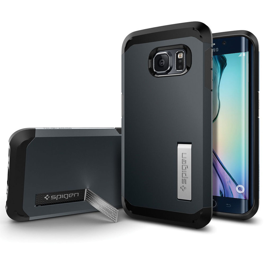 Spigen Tough Armor Case for Samsung Galaxy S6 Edge (Metal Slate)