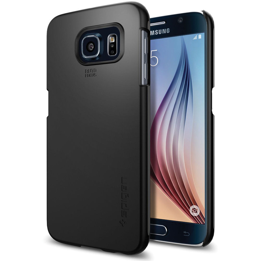 Spigen Thin Fit Case for Samsung Galaxy S6 (Smooth Black)