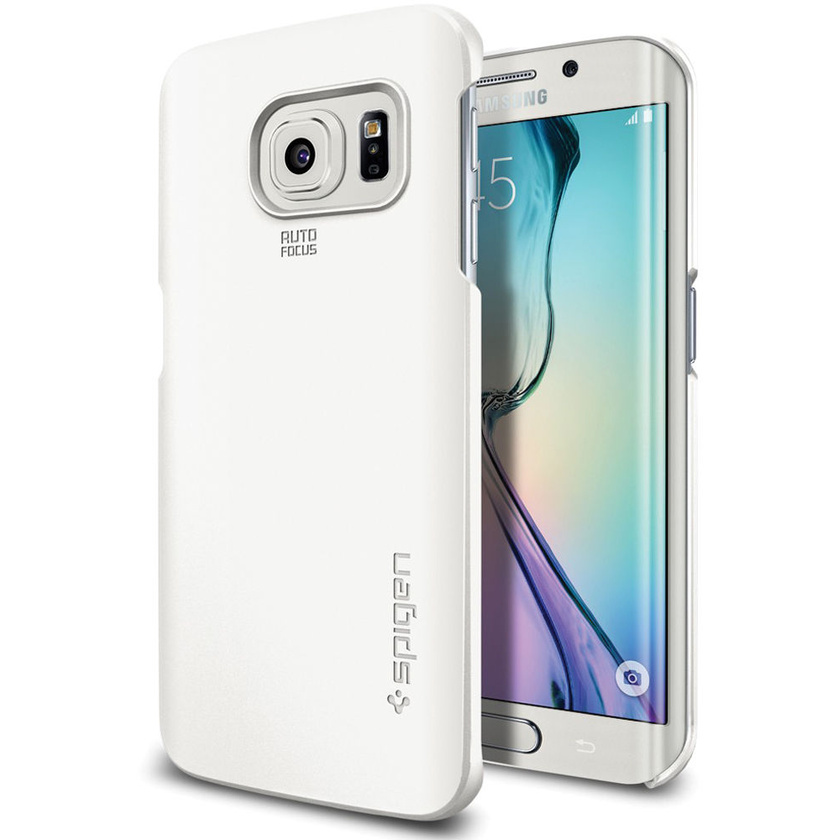 Spigen Thin Fit Case for Samsung Galaxy S6 Edge (Shimmery White)