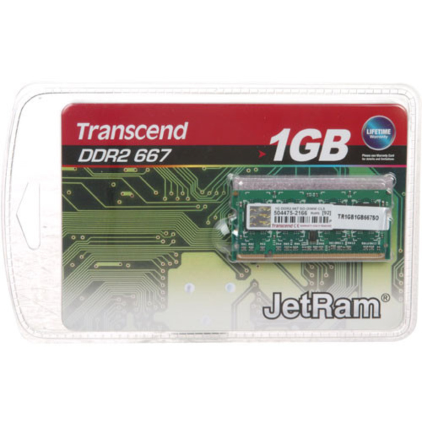 Transcend 1GB SO-DIMM Memory for Notebook