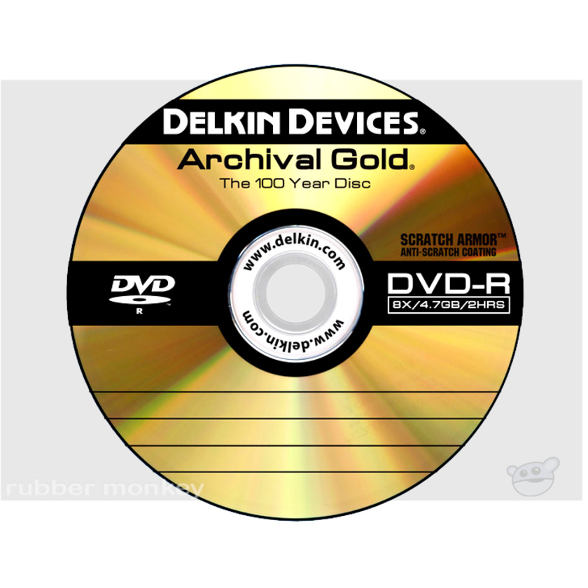 Delkin Archival Gold DVD-R Spindle (25)