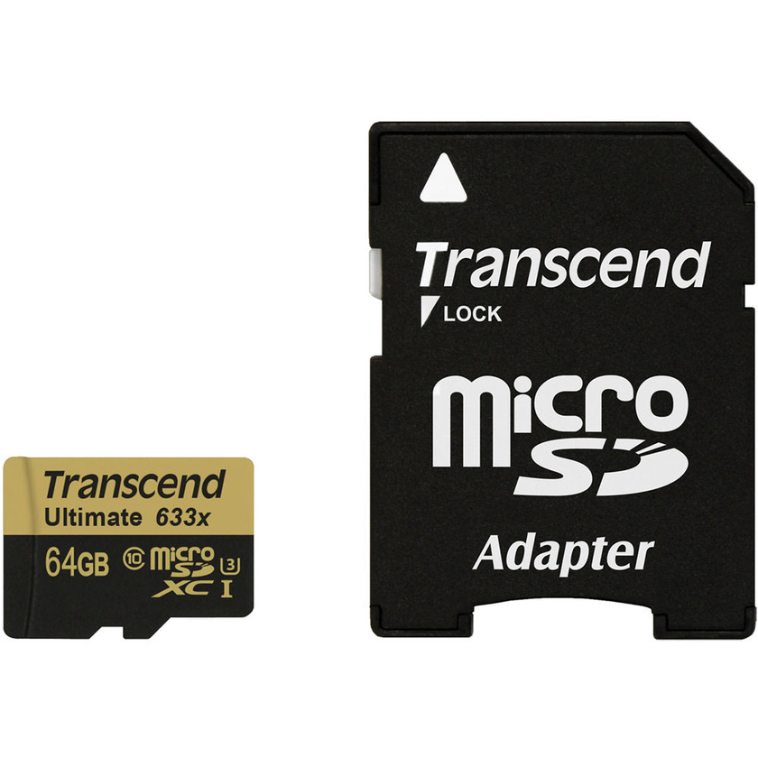 Transcend 64GB Ultimate UHS-I microSDXC Memory Card (Class 10)