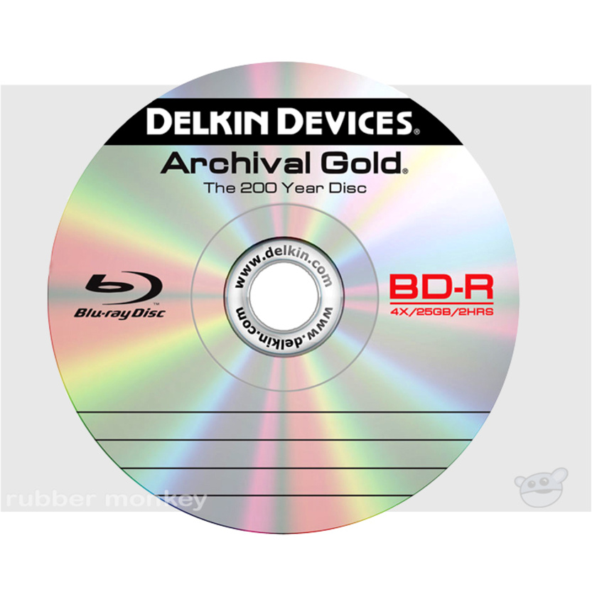 Delkin Archival Gold BD-R Spindle (25)