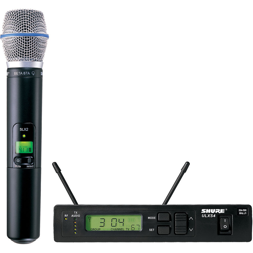 Shure ULX Single-Channel UHF Wireless Handheld Kit (J1: 554 - 590 MHz) Beta 87A