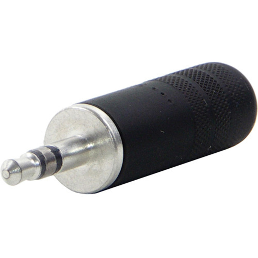 Switchcraft 3.5mm (1/8" Mini) Stereo Plug 0.290" Cable Diameter (Black Handle, Tin Finger)