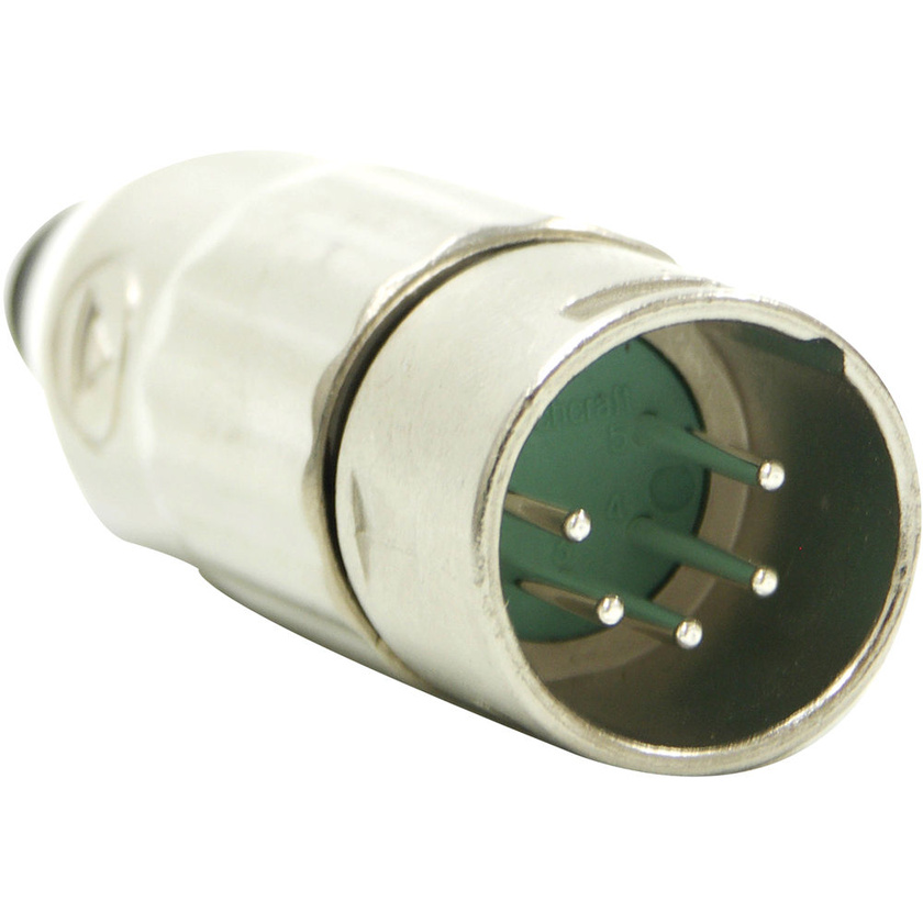 Switchcraft AAA Series 5-Pin XLR Male Cable Mount (Nickel Metal, Silver)