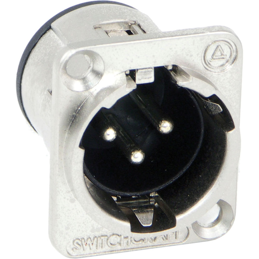 Switchcraft E Series 3-Pin XLR Male Solder Contacts (Nickel, Silver)