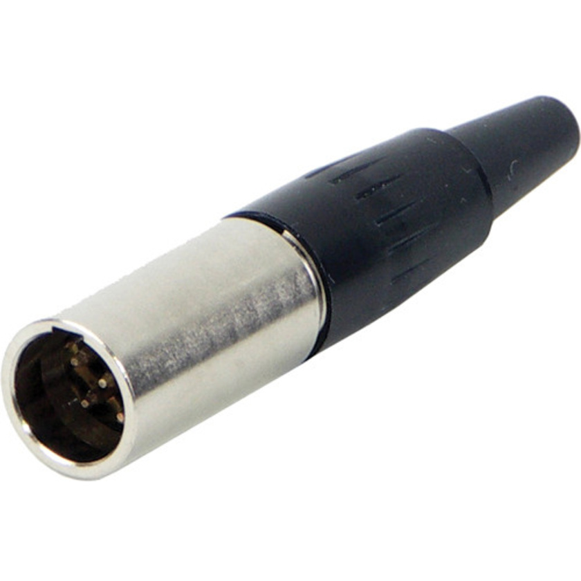 Switchcraft Tini-QG Mini XLR 5-Pin Male Cable Mount (Nickel Finish, Silver Pins)