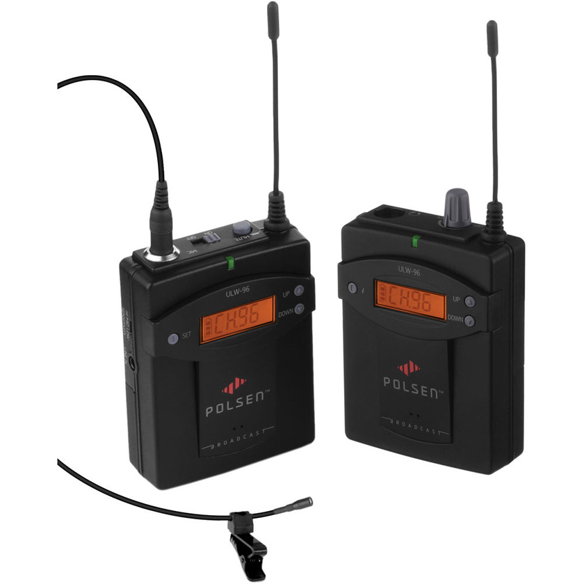 Polsen ULW-96 Camera-Mountable UHF Wireless System/96-Channel (640 to 664 MHz)