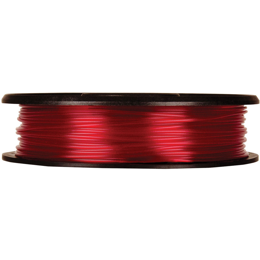MakerBot 1.75mm PLA Filament (Small Spool, 0.5 lb, Translucent Red)