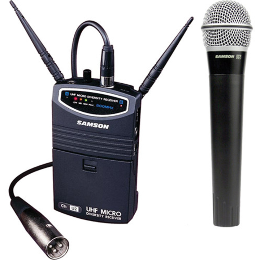 Samson UM1 Portable Handheld Wireless Microphone System (Frequency N4- 644.750 MHz)