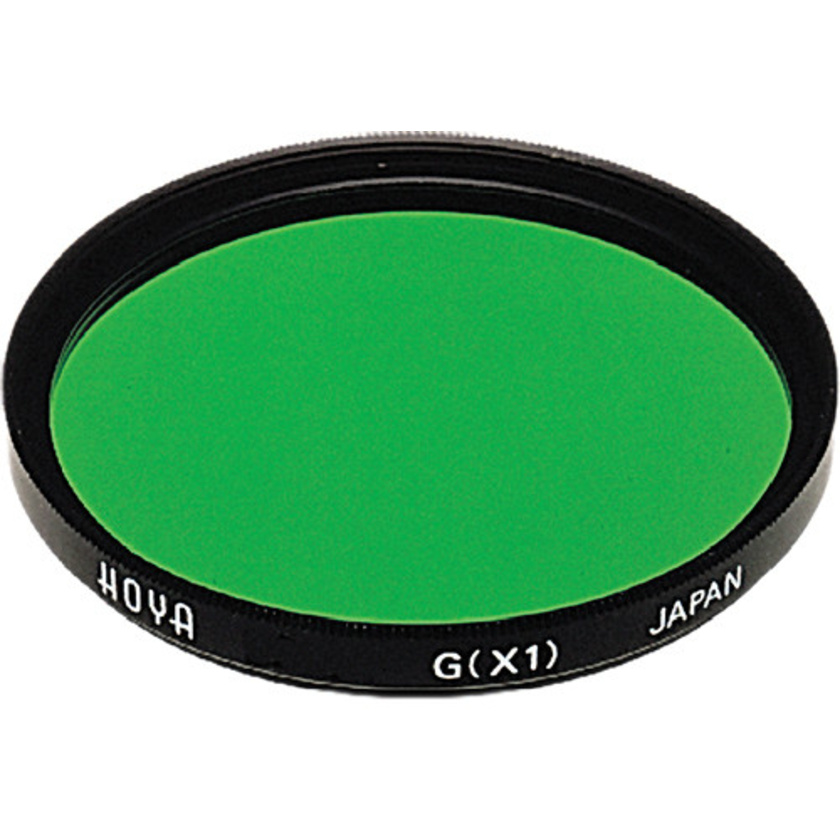 Hoya 58mm Green X1 (HMC) Multi-Coated Glass Filter for Black & White Film