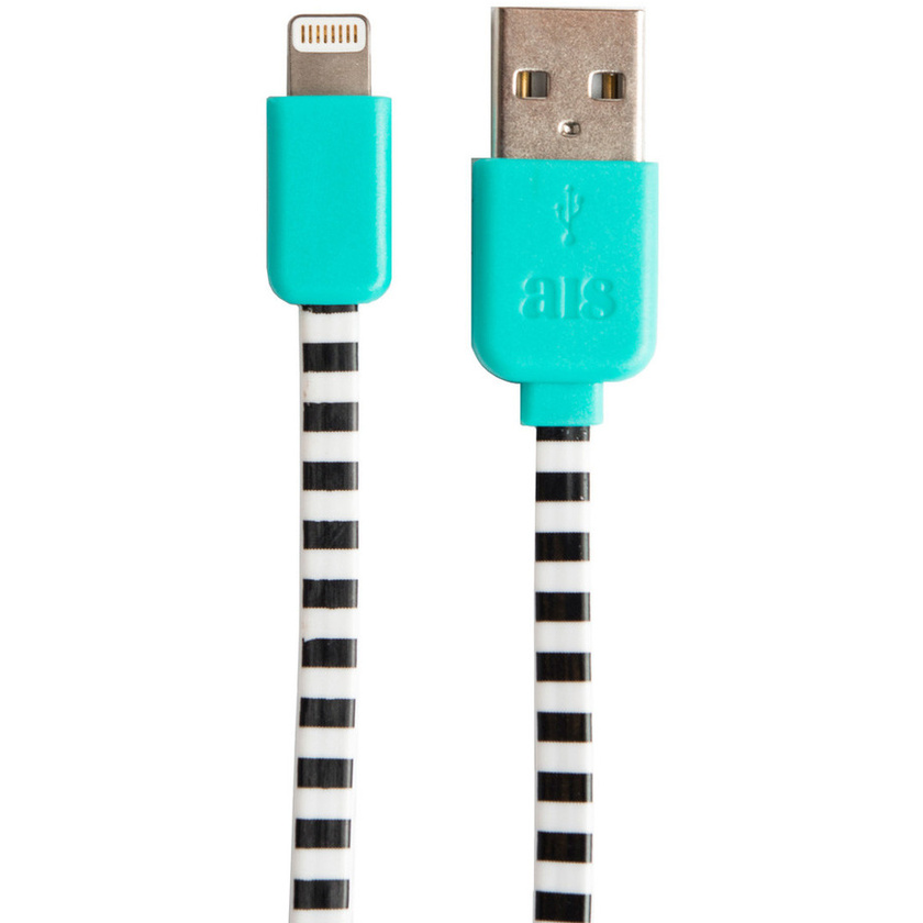 Agent18 Lightning to USB Cable 1 metre (Manhattan Stripes)