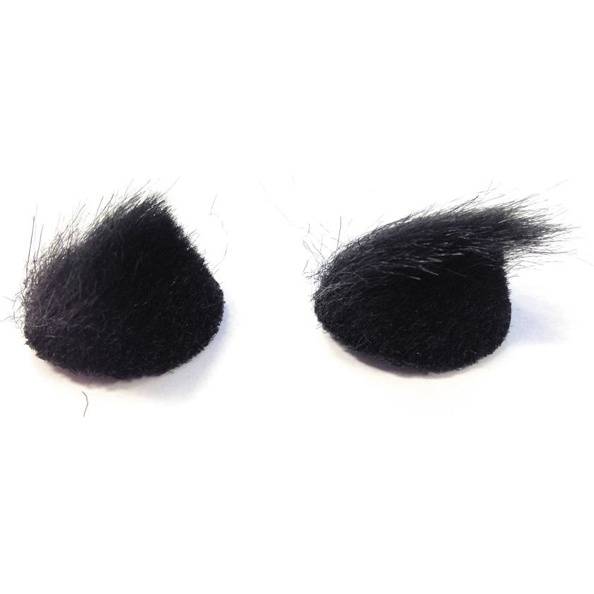 Rycote Overcovers Fur Discs, No Stickies (Pack of 100, Black)