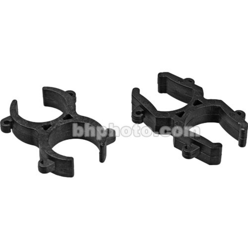 Rycote Stereo Microphone Clips for Modular Suspension System - Back to Back Mntd