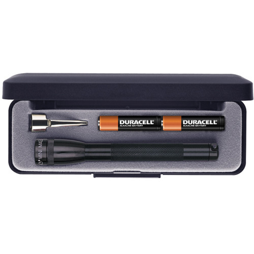 Maglite Mini Maglite 2-Cell AAA Flashlight with Clip and Presentation Box (Black)