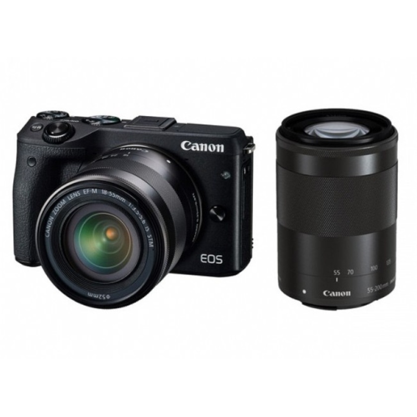 Canon EOS M3 18-55mm & 55-200mm Twin kit
