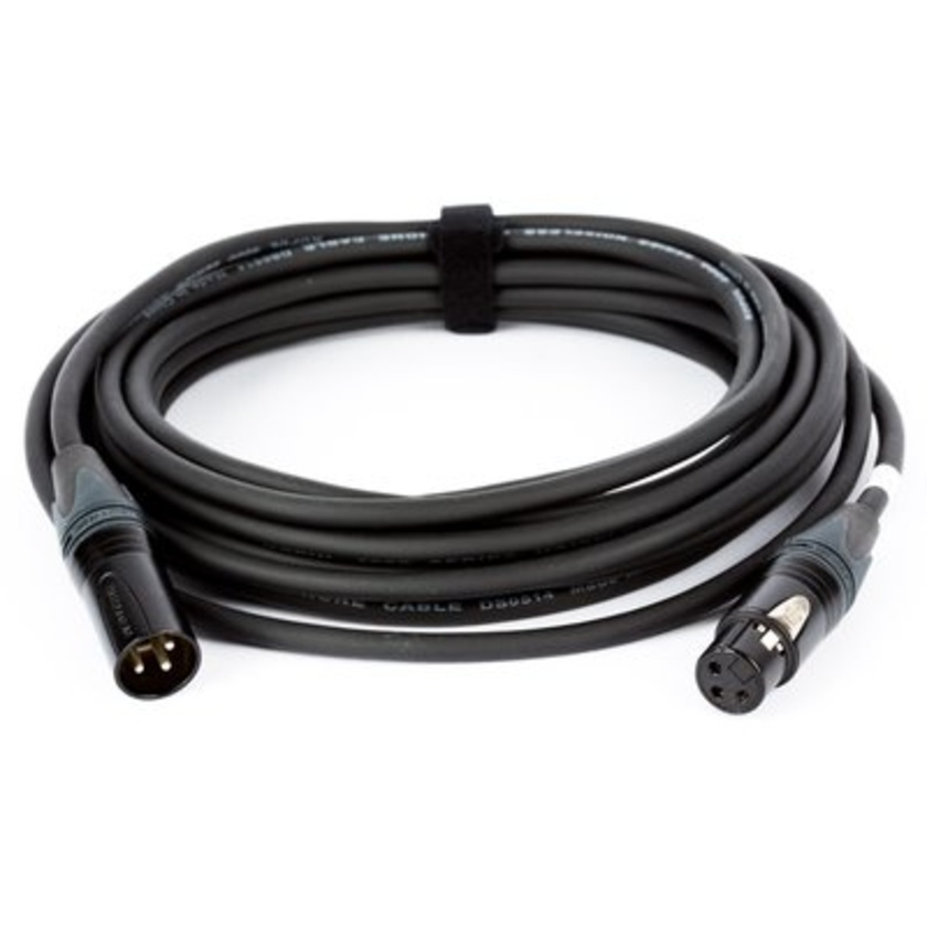 Kopul Premium Performance 3000 Series XLR M to XLR F Microphone Cable - 100' (30.5 m), Black