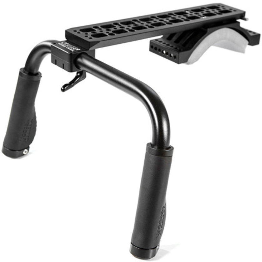 Wooden Camera Cruiser Modular Shoulder Rig with Black Leather Grips