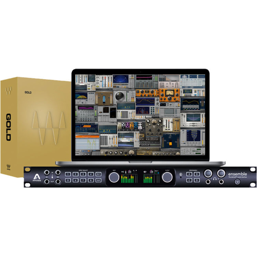 Apogee Electronics Ensemble 30 x 34 Thunderbolt Audio Interface + Waves Gold Plug-in Bundle