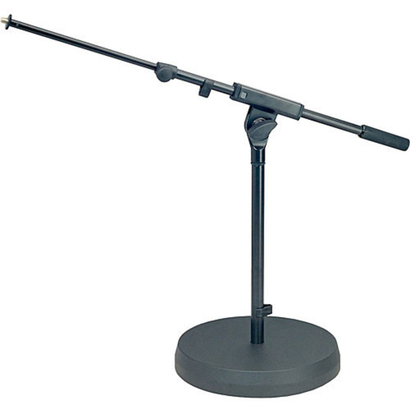 K&M 25960 Low Level Cast-Iron Base Microphone Stand (430mm) (Black)