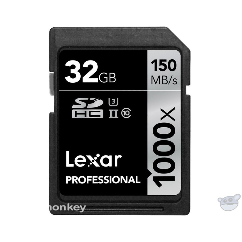Lexar 32GB Professional 1000x UHS-II SDHC Memory Card (Class 10, UHS Speed Class 3)