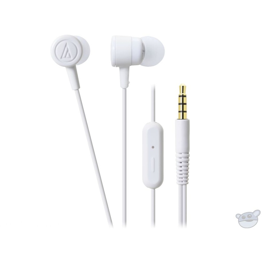 Audio Technica ATH-CKL220iS In-Ear Headphones and Control for iPhone (White)