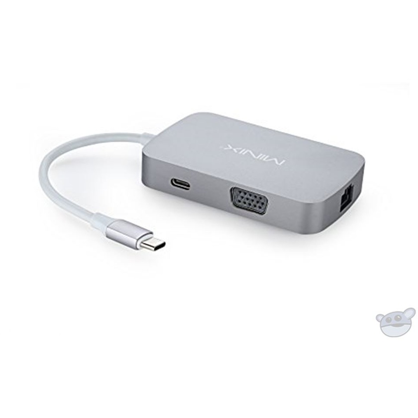 MiniX NEO USB-C Multiport Adapter with VGA (Space Grey)