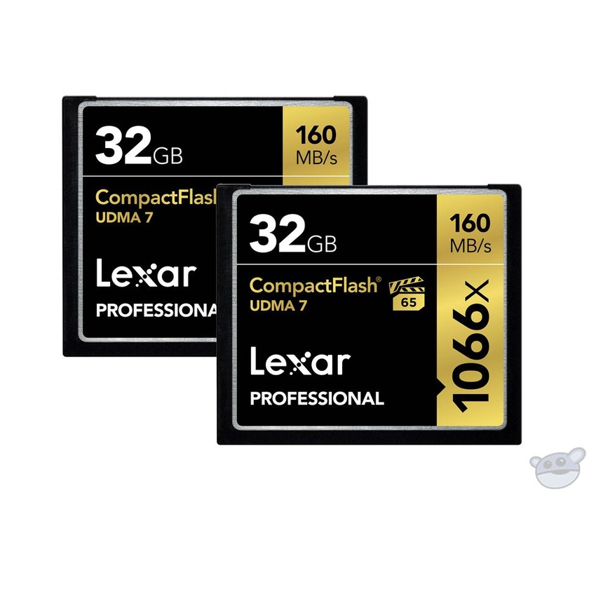 Lexar 32GB Professional 1066x CompactFlash Memory Card (UDMA 7, 2-Pack)