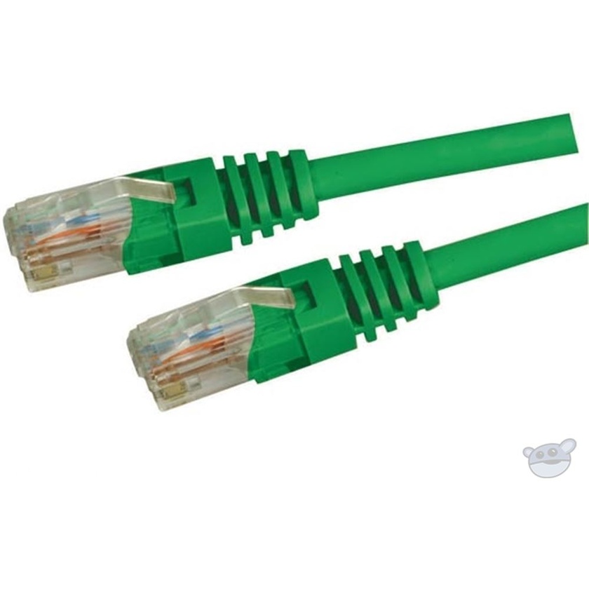 DYNAMIX 0.5M Cat5E UTP Patch Lead - Slimline Molding & Latch Down Plug (Green)