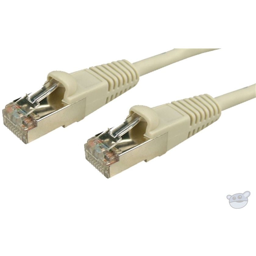 DYNAMIX 4M Cat5E STP Patch Lead - Slimline Snagless Molding (Beige)