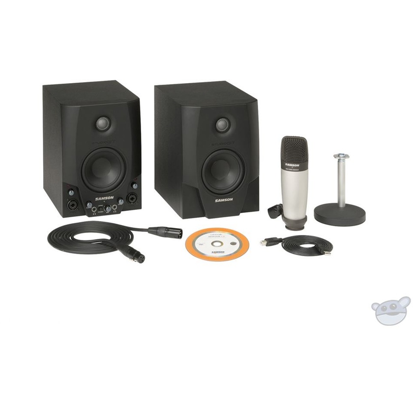 Samson Studio GT Pro Active Monitors with USB Interface and C01 Microphone (Package)