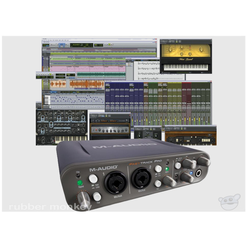 M-Audio Pro Tools MP and Fast Track Pro (INTL) Studio Bundle