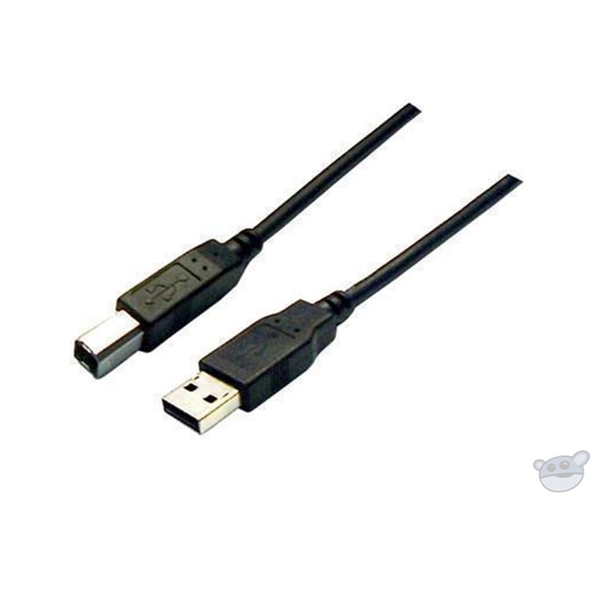 DYNAMIX USB 2.0 A to B Male Cable (Black, 2 m)
