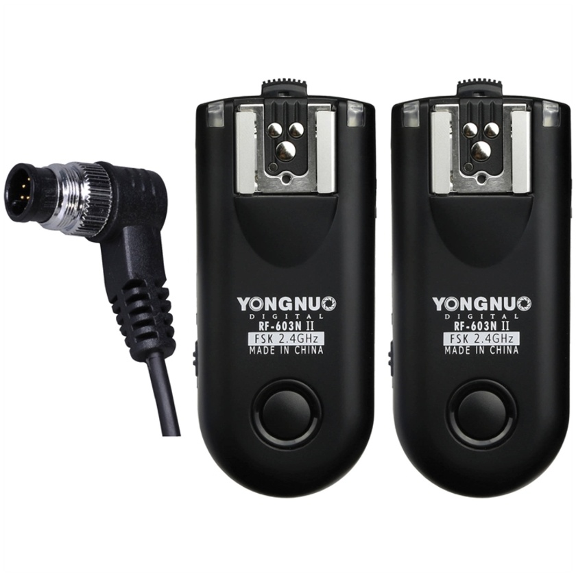 Yongnuo RF-603N II Wireless Flash Trigger Kit for Nikon 10-Pin Connection