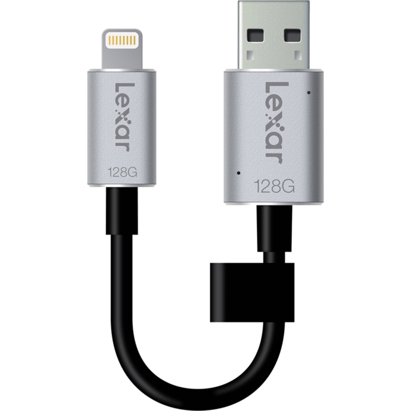 Lexar 128GB JumpDrive C20i Lightning to USB 3.0 Cable with Built-In Flash Drive