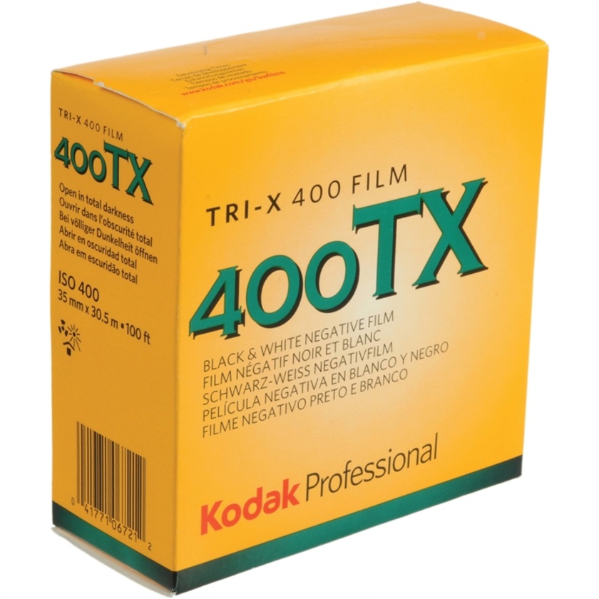 Kodak Professional Tri-X 400 Black and White Negative Film (35mm Roll Film, 100' Roll)