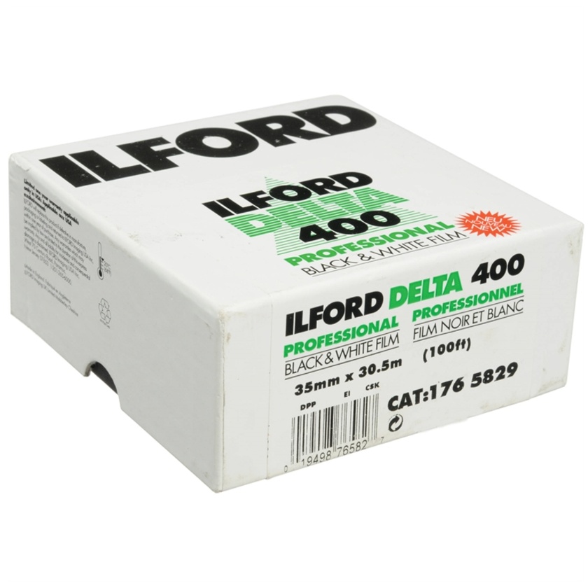 Ilford Delta 400 Professional Black and White Negative Film (35mm Roll Film, 100' Roll)