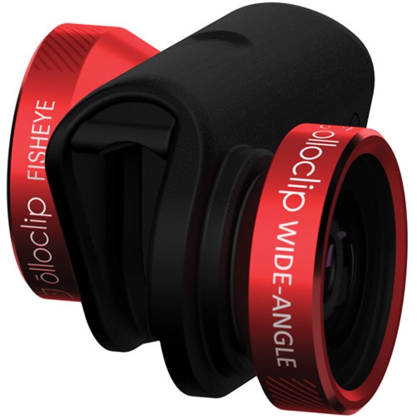olloclip 4-in-1 Photo Lens for iPhone 6/6s/6 Plus/6s Plus (Red Lens with Black Clip)