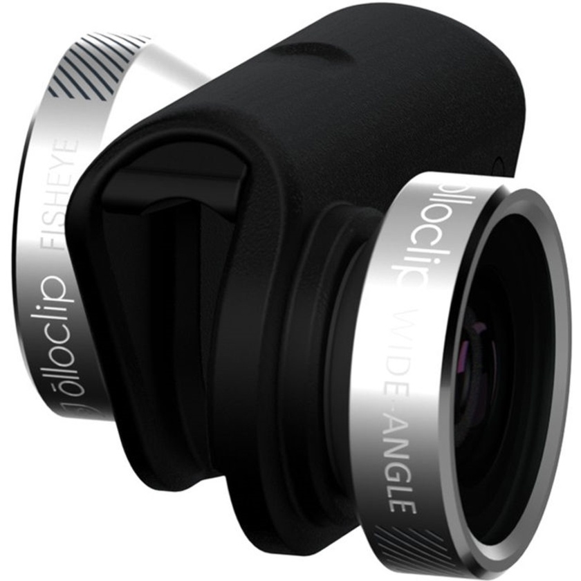 olloclip 4-in-1 Photo Lens for iPhone 6/6s/6 Plus/6s Plus (Silver Lens with Black Clip)