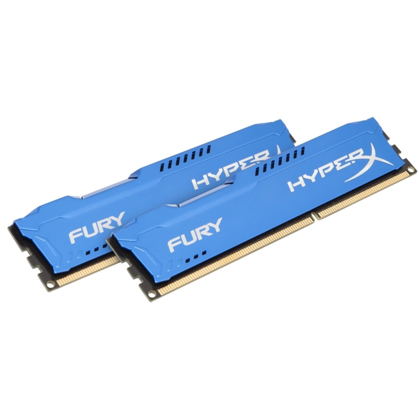 Kingston 16GB HyperX FURY DDR3 1600 MHz DIMM Memory Kit (2 x 8GB, Blue)