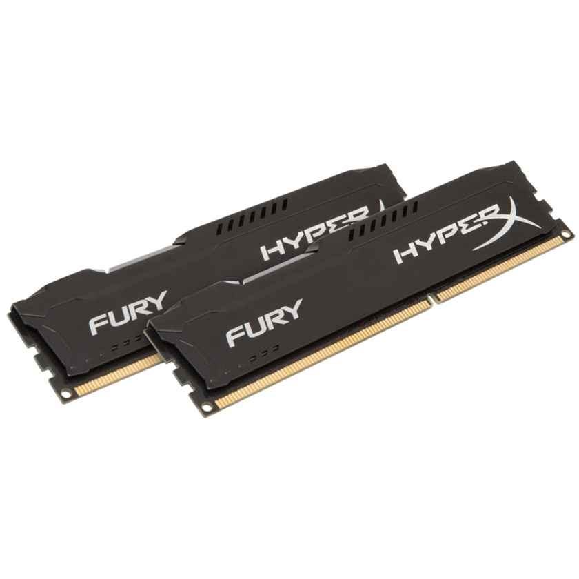 Kingston 16GB HyperX FURY DDR3 1600 MHz DIMM Memory Kit (2 x 8GB, Black)