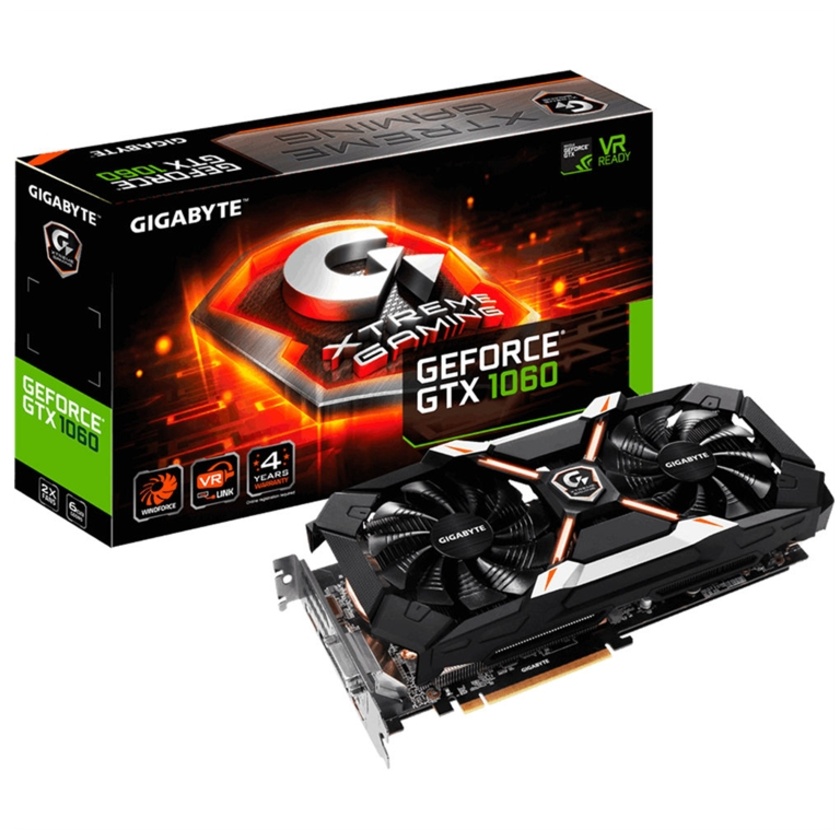 Gigabyte GeForce GTX 1060 Xtreme Gaming 6G Graphics Card