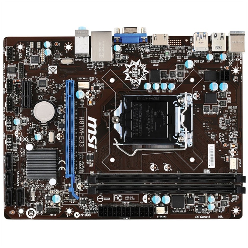MSI H81M-E33 Desktop Motherboard