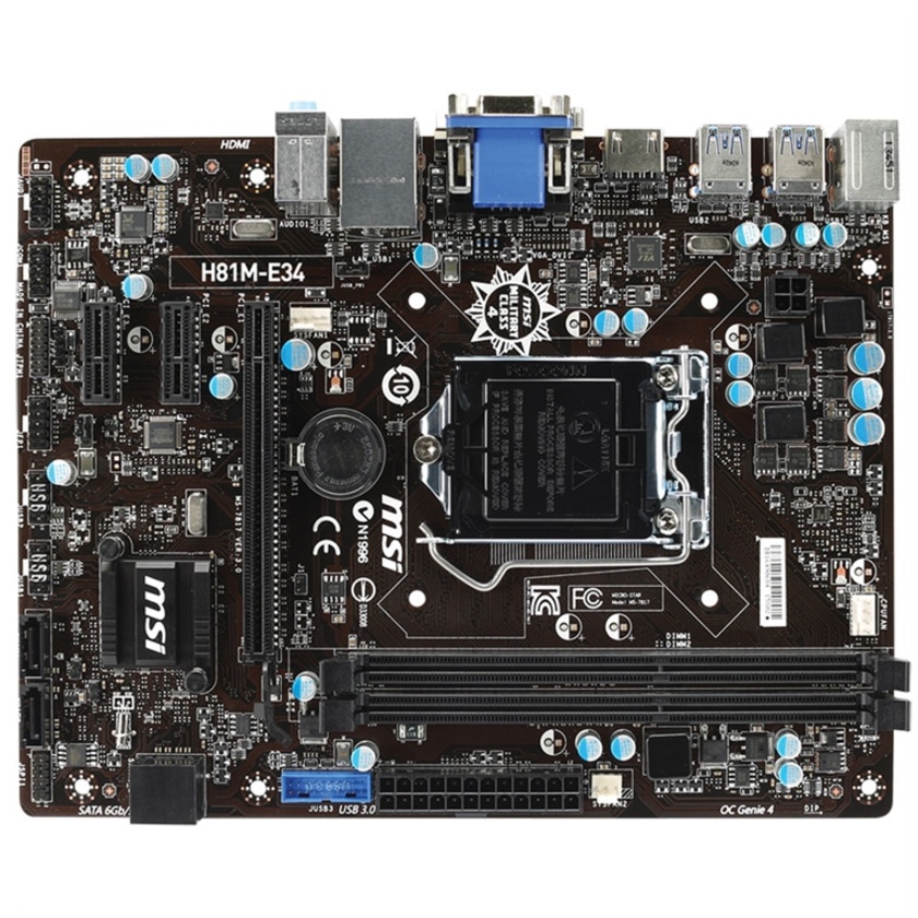 MSI H81M-E34 Desktop Motherboard