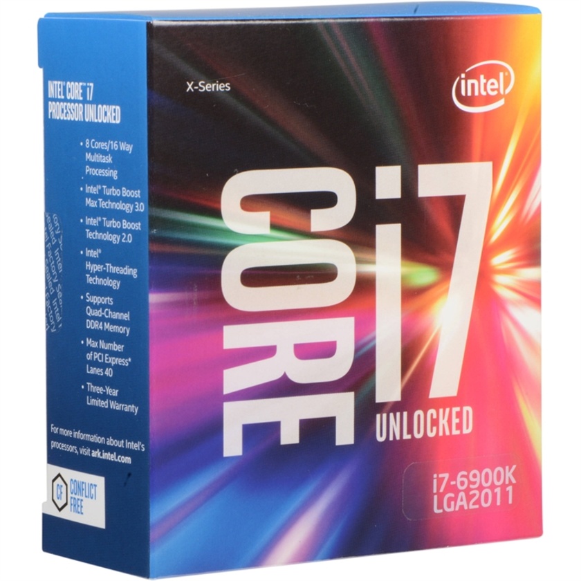 Intel Core i7-6900K 3.2 GHz Eight-Core LGA 2011-v3 Processor