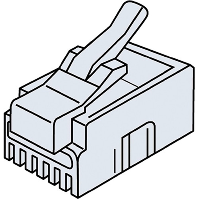 Platinum Tools RJ11-6P4C Standard Modular Plug (Jar Packaging, 100-Pieces)